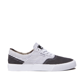 Tenis Bajos Supra COBALT Hombre Negras/Blancas/Blancas (MX-70627)